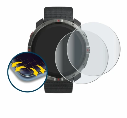 Abbildung des Geräts Polar Grit X2 mit einer Vielzahl des Displayschutzes.