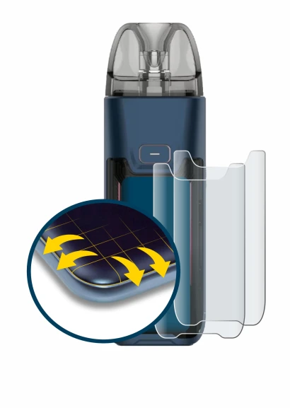 Abbildung des Geräts Vaporesso Luxe XR Max 2 mit einer Vielzahl des Displayschutzes.