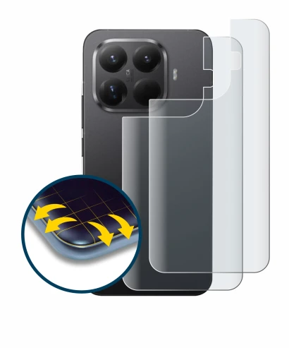 Abbildung des Geräts Xiaomi 15T Pro (Rückseite) mit einer Vielzahl des Displayschutzes.