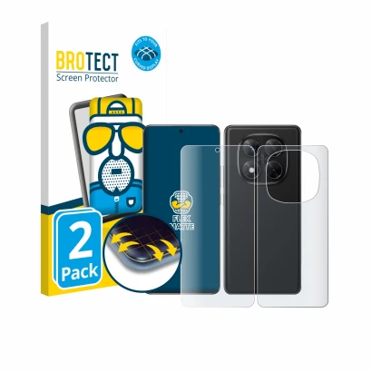 Vorderseite einer Produktverpackung mit dem Markenlogo BROTECT. Daneben ist das Gerät Xiaomi Redmi Note 14 Pro 4G (Display+Rüc