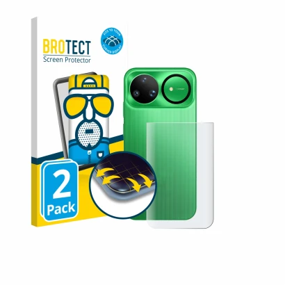 Vorderseite einer Produktverpackung mit dem Markenlogo BROTECT. Daneben ist das Gerät Huawei Nova 15 Ultra (Rückseite) mit dem