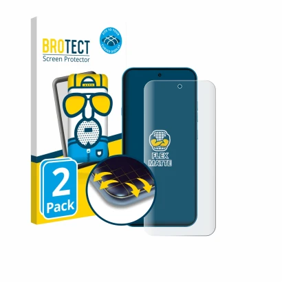 Vorderseite einer Produktverpackung mit dem Markenlogo BROTECT. Daneben ist das Gerät Nothing Phone (4a) mit dem zugehörigen D