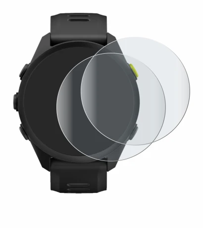 Abbildung des Geräts Garmin Forerunner 70 mit einer Vielzahl des Displayschutzes.