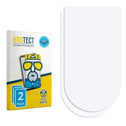 Vorderseite einer Produktverpackung mit dem Markenlogo BROTECT. Daneben ist der zugehörige Displayschutz.