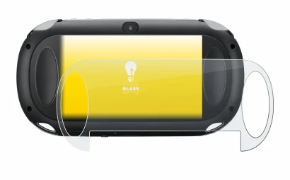 Abbildung des Geräts Sony Playstation PCH-1000-Serie PS Vita Touchpad (Rückseite) mit einer Vielzahl des Displayschutzes.