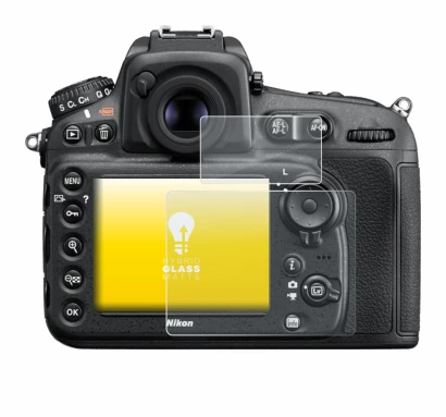 Abbildung des Geräts Nikon D810 mit einer Vielzahl des Displayschutzes.