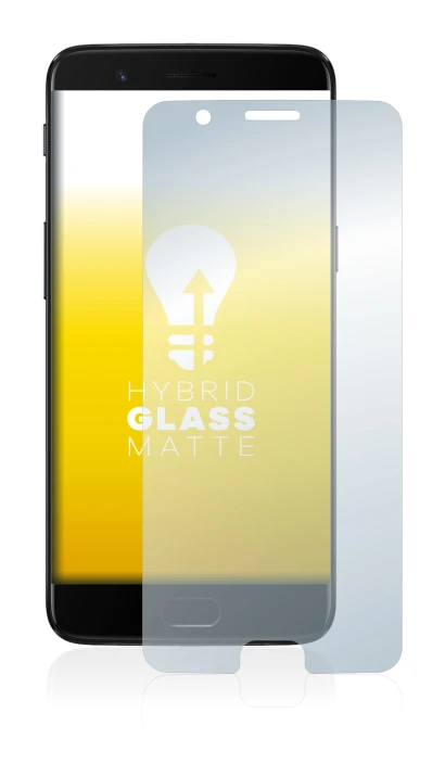Abbildung des Geräts OnePlus 5 mit einer Vielzahl des Displayschutzes.