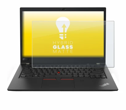 Abbildung des Geräts Lenovo ThinkPad T480s mit einer Vielzahl des Displayschutzes.