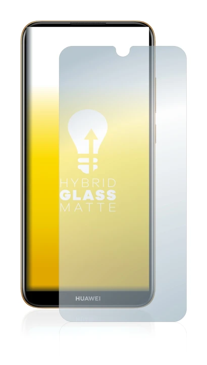Abbildung des Geräts Huawei Y6 2019 mit einer Vielzahl des Displayschutzes.