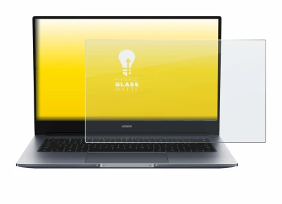 Abbildung des Geräts Honor MagicBook 14" mit einer Vielzahl des Displayschutzes.