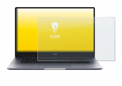 Abbildung des Geräts Honor MagicBook 15" mit einer Vielzahl des Displayschutzes.