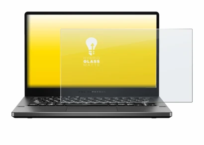 Abbildung des Geräts ASUS ROG Zephyrus G14 GA401 mit einer Vielzahl des Displayschutzes.