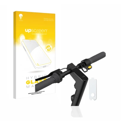 Vorderseite einer Produktverpackung mit dem Markenlogo upscreen. Daneben ist das Gerät Segway Ninebot KickScooter MAX G30D II 