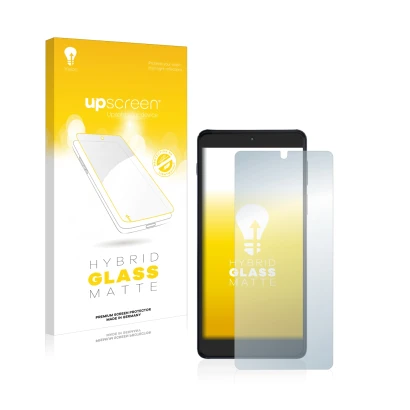 Vorderseite einer Produktverpackung mit dem Markenlogo upscreen. Daneben ist das Gerät Motorola Edge 20 Pro mit dem zugehörige