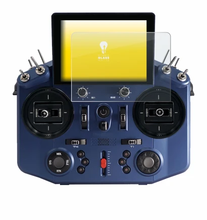 Abbildung des Geräts FrSky Tandem X20S mit einer Vielzahl des Displayschutzes.