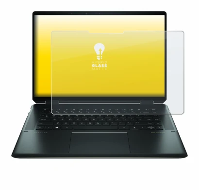 Abbildung des Geräts HP Spectre x360 16" 2-in-1 2021 mit einer Vielzahl des Displayschutzes.