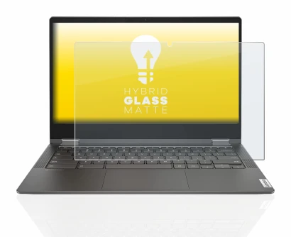 Abbildung des Geräts Lenovo IdeaPad Flex 5i 13.3" mit einer Vielzahl des Displayschutzes.