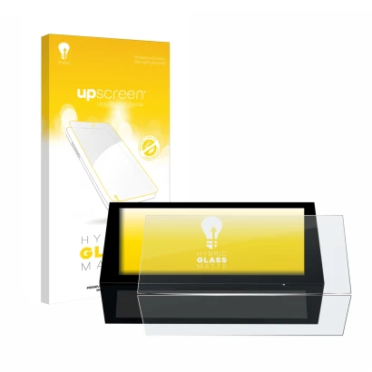 Vorderseite einer Produktverpackung mit dem Markenlogo upscreen. Daneben ist das Gerät Peugeot 308 2022 Infotainment System 10