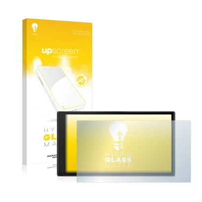 Vorderseite einer Produktverpackung mit dem Markenlogo upscreen. Daneben ist das Gerät Garmin DriveSmart 66 mit dem zugehörige