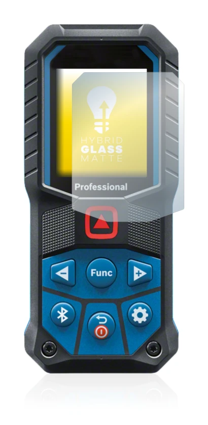 Abbildung des Geräts Bosch GLM 50-27 C mit einer Vielzahl des Displayschutzes.