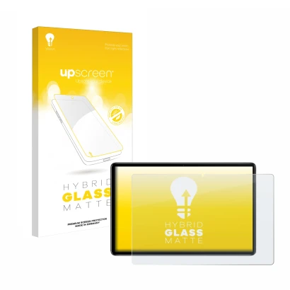 Vorderseite einer Produktverpackung mit dem Markenlogo upscreen. Daneben ist das Gerät Blackview Oscal Pad 10 mit dem zugehöri