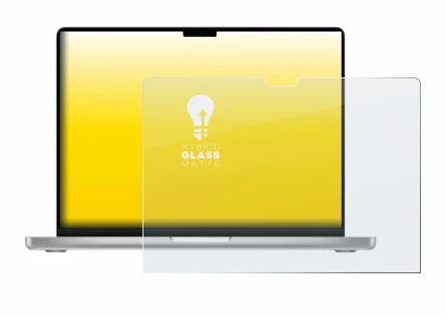 Abbildung des Geräts Apple MacBook Pro 14" M2 2023 mit einer Vielzahl des Displayschutzes.