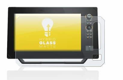 Abbildung des Geräts Humminbird Apex 13 MEGA SI+ mit einer Vielzahl des Displayschutzes.