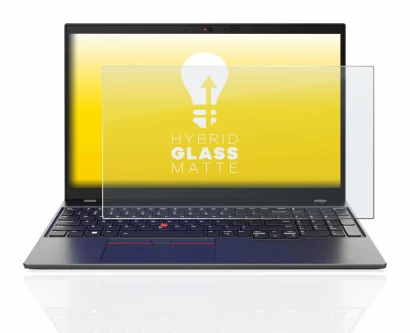 Abbildung des Geräts Lenovo ThinkPad L15 Gen 4 mit einer Vielzahl des Displayschutzes.