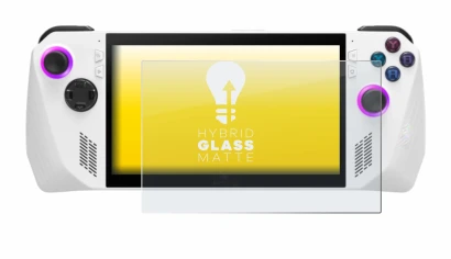 Abbildung des Geräts ASUS ROG Ally (2023) RC71L mit einer Vielzahl des Displayschutzes.