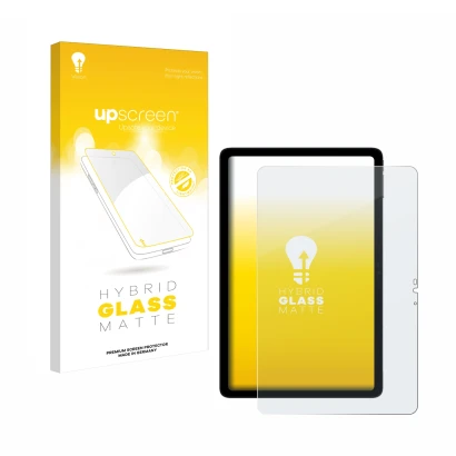 Vorderseite einer Produktverpackung mit dem Markenlogo upscreen. Daneben ist das Gerät Doogee T20s mit dem zugehörigen Display