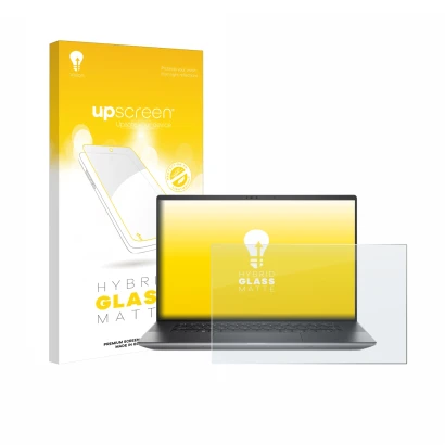 Vorderseite einer Produktverpackung mit dem Markenlogo upscreen. Daneben ist das Gerät Dell Precision 5680 Workstation mit dem