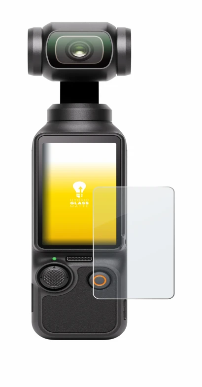 Abbildung des Geräts DJI Osmo Pocket 3 mit einer Vielzahl des Displayschutzes.