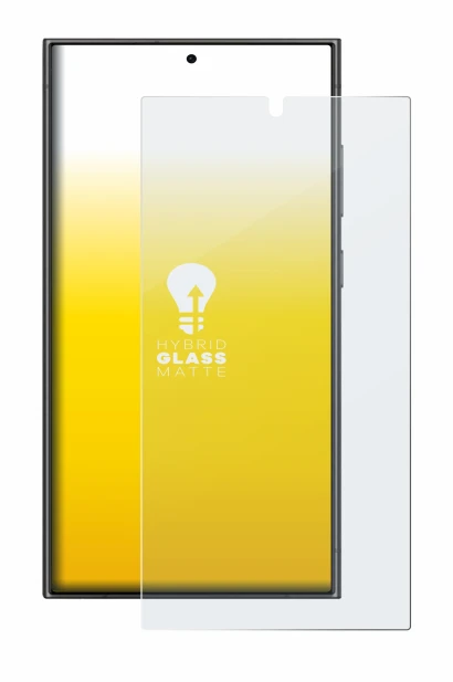 Abbildung des Geräts Samsung Galaxy S24 Ultra (case-friendly) mit einer Vielzahl des Displayschutzes.