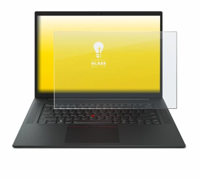 Abbildung des Geräts Lenovo ThinkPad P1 Gen 6 16" mit einer Vielzahl des Displayschutzes.