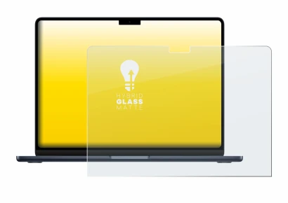 Abbildung des Geräts Apple MacBook Air 13" M3 2024 mit einer Vielzahl des Displayschutzes.