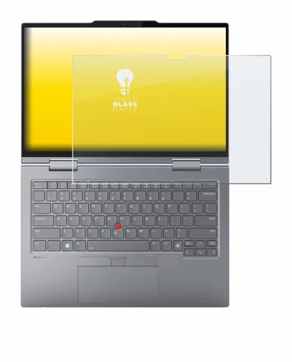 Abbildung des Geräts Lenovo ThinkPad X1 2-in-1 Gen 9 14" mit einer Vielzahl des Displayschutzes.