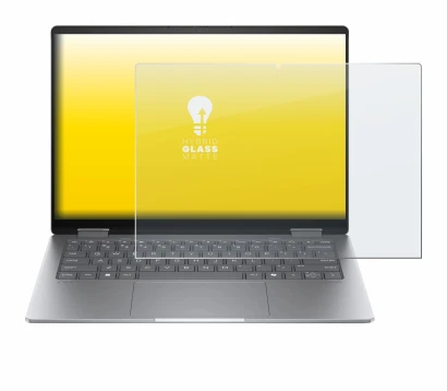 Abbildung des Geräts HP Envy x360 14 2-in-1 mit einer Vielzahl des Displayschutzes.