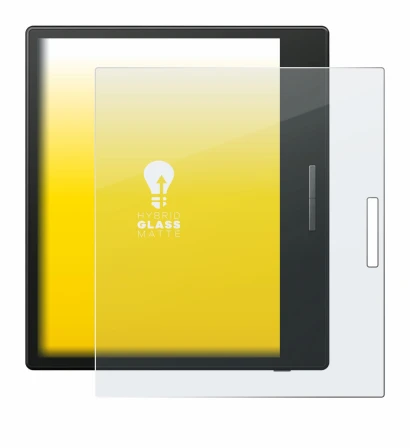 Abbildung des Geräts Boox Go Color 7 mit einer Vielzahl des Displayschutzes.