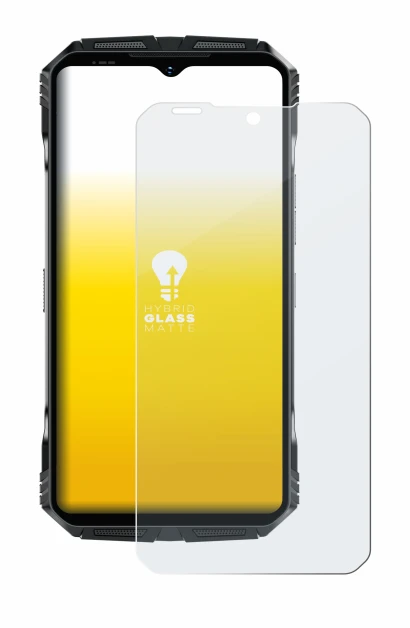 Abbildung des Geräts Doogee S118 mit einer Vielzahl des Displayschutzes.