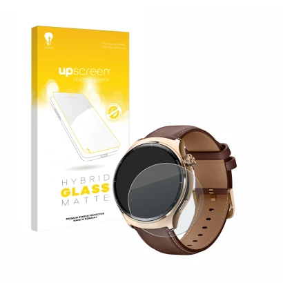 Vorderseite einer Produktverpackung mit dem Markenlogo upscreen. Daneben ist das Gerät Xiaomi Mibro Lite 3 Pro mit dem zugehör