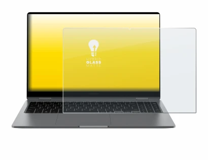 Abbildung des Geräts Samsung Galaxy Book5 360 15.6" mit einer Vielzahl des Displayschutzes.