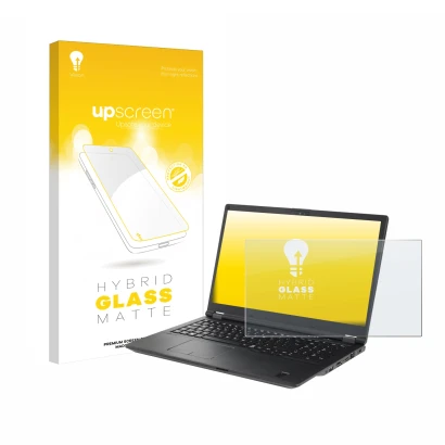 Vorderseite einer Produktverpackung mit dem Markenlogo upscreen. Daneben ist das Gerät Fujitsu Lifebook U7511 mit dem zugehöri