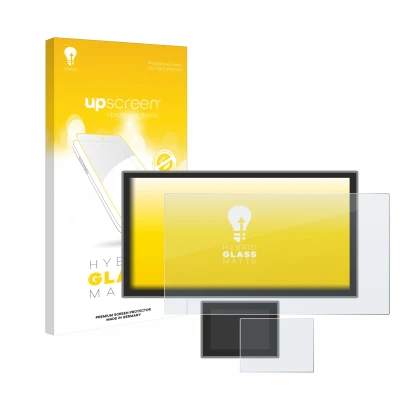 Vorderseite einer Produktverpackung mit dem Markenlogo upscreen. Daneben ist das Gerät Icom IC-7760 mit dem zugehörigen Displa