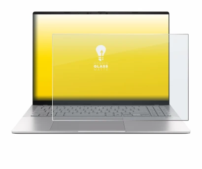 Abbildung des Geräts ASUS Vivobook S16 S3607 mit einer Vielzahl des Displayschutzes.