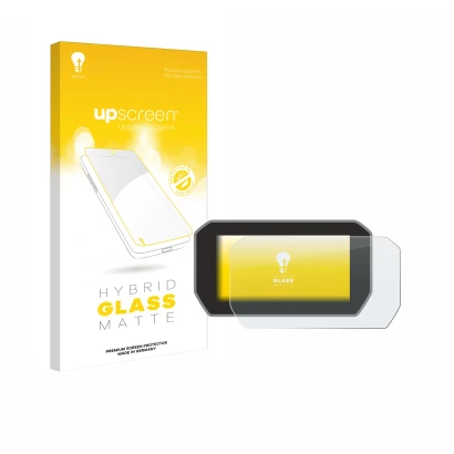 Vorderseite einer Produktverpackung mit dem Markenlogo upscreen. Daneben ist das Gerät Ducati V4 Rally (2024) mit dem zugehöri