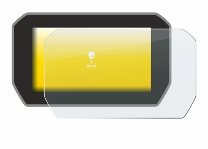 Abbildung des Geräts Ducati V4 Rally (2024) mit einer Vielzahl des Displayschutzes.