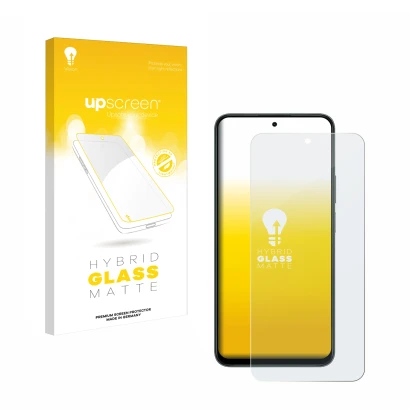 Vorderseite einer Produktverpackung mit dem Markenlogo upscreen. Daneben ist das Gerät Honor X7d 5G mit dem zugehörigen Displa