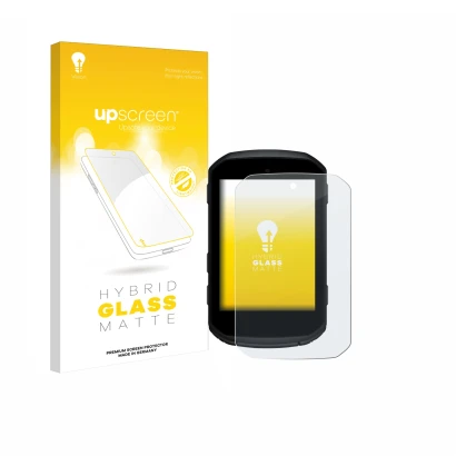 Vorderseite einer Produktverpackung mit dem Markenlogo upscreen. Daneben ist das Gerät Garmin Edge 850 mit dem zugehörigen Dis