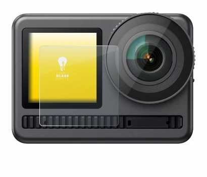 Abbildung des Geräts Akaso Brave 8 (Vorderes Display) mit einer Vielzahl des Displayschutzes.