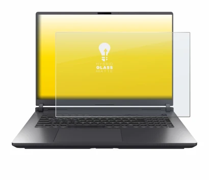 Abbildung des Geräts ASUS ROG Strix G18 G815 2025 mit einer Vielzahl des Displayschutzes.